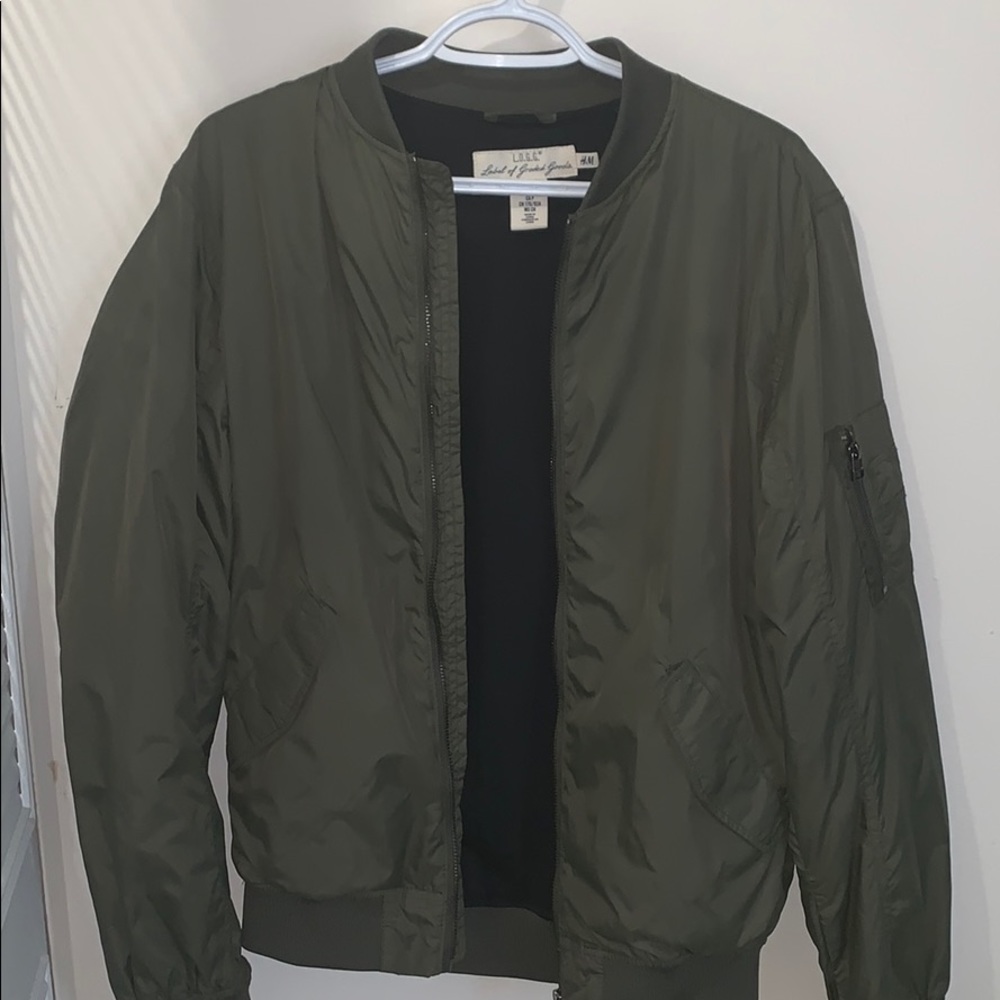 Nylon Bomber Jacket (Green)